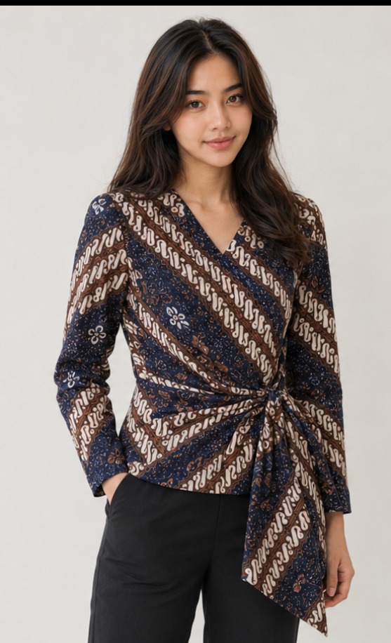 Parang Wrap Blouse